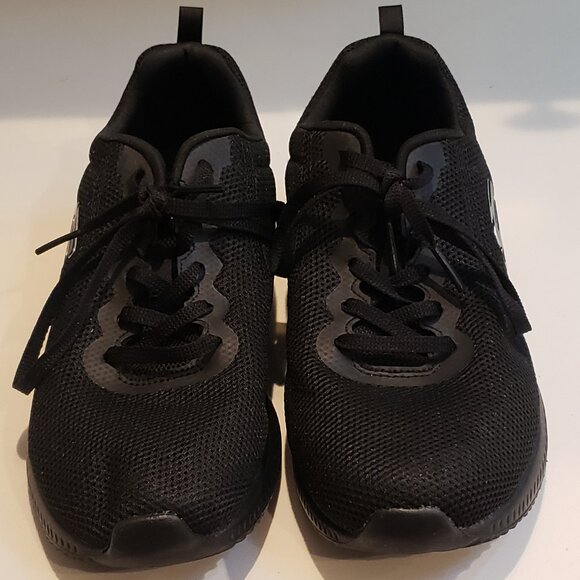 Sketchers Black Memory Foam Lite Weight Lace Up Sneakers Size 8 1/2 - Picture 1 of 11